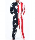 Mens Red Onesie Hoodie Tracksuit