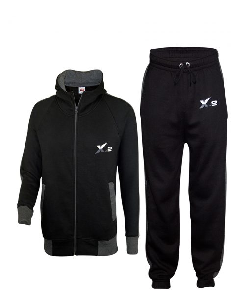 black sweatsuit