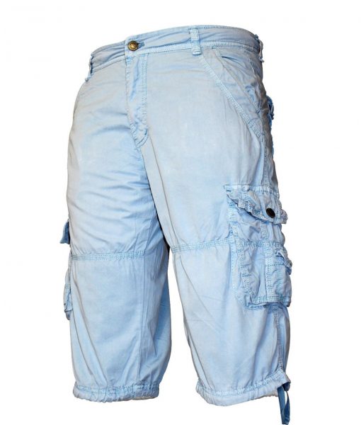 blue shorts..