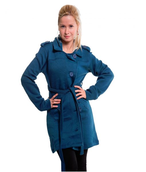 blue victorian coat