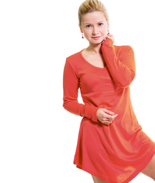 coral tunic