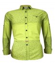 Green Mens Full Sleeve Shirt