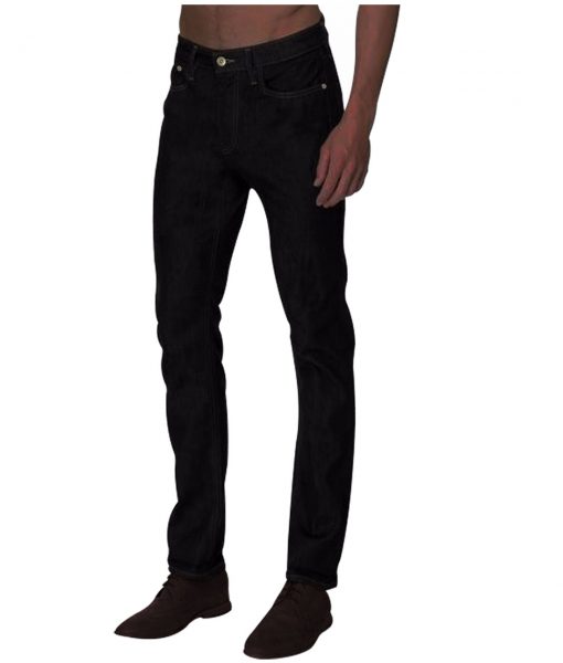mens black denim jeans