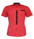 Red Mens Short Sleeve Dress Shirts