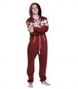 Mens Allover Wine Onesie Printed Playsuit