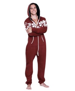 Mens Allover Wine Onesie Printed Playsuit