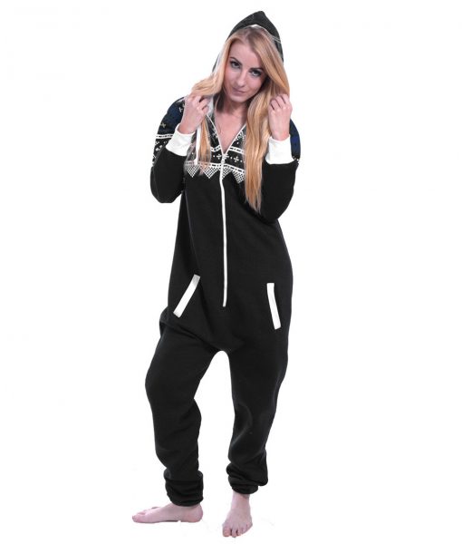 womens Zipper hoddie black