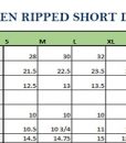 Women Ripped Short Denim 1
