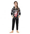 Santa Claus Black Onesie