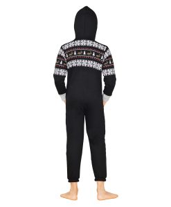 Santa Claus Black Onesie