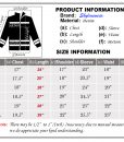 3-size chart jacket